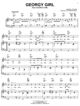 page one of Georgy Girl (Piano, Vocal & Guitar Chords (Right-Hand Melody))