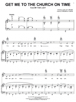 page one of Get Me To The Church On Time (Piano, Vocal & Guitar Chords (Right-Hand Melody))