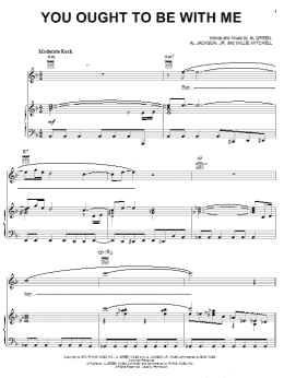 page one of You Ought To Be With Me (Piano, Vocal & Guitar Chords (Right-Hand Melody))