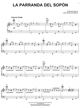 page one of La Parranda Del Sopon (Piano, Vocal & Guitar Chords (Right-Hand Melody))