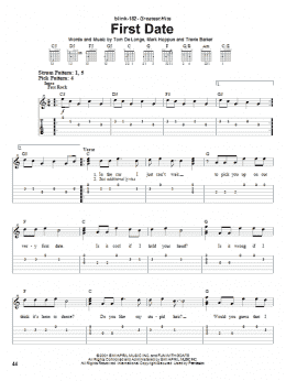 page one of First Date (Easy Guitar)