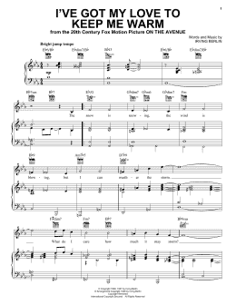 page one of I've Got My Love To Keep Me Warm (Piano, Vocal & Guitar Chords (Right-Hand Melody))