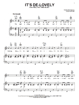 page one of It's De-Lovely (Piano, Vocal & Guitar Chords (Right-Hand Melody))