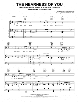 page one of The Nearness Of You (Piano, Vocal & Guitar Chords (Right-Hand Melody))