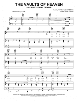 page one of The Vaults Of Heaven (Piano, Vocal & Guitar Chords (Right-Hand Melody))
