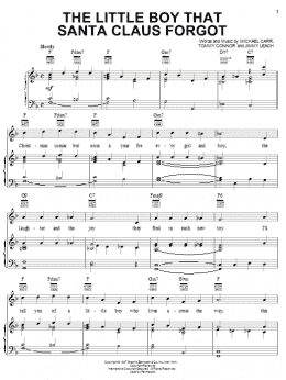page one of The Little Boy That Santa Claus Forgot (Piano, Vocal & Guitar Chords (Right-Hand Melody))