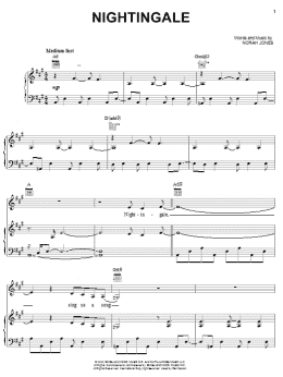 page one of Nightingale (Piano, Vocal & Guitar Chords (Right-Hand Melody))