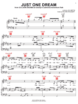 page one of Just One Dream (Piano, Vocal & Guitar Chords (Right-Hand Melody))