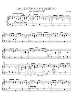 page one of Jesu, Joy of Man's Desiring (Piano Solo)