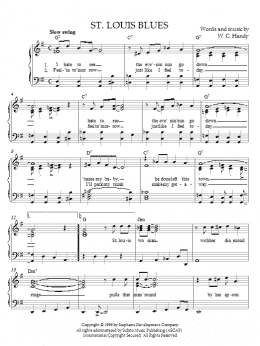 page one of St. Louis Blues (Easy Piano)