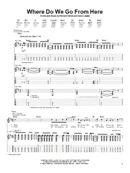 page one of Where Do We Go From Here (Guitar Tab)