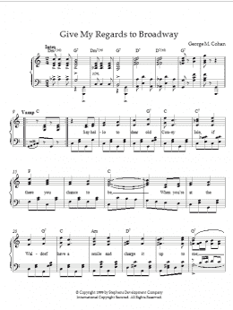 page one of Give My Regards To Broadway (Piano Solo)