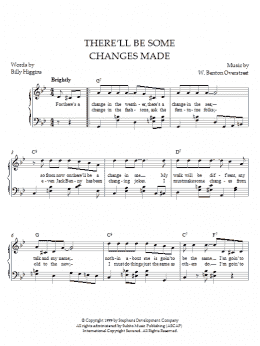 page one of There'll Be Some Changes Made (Piano Solo)