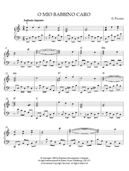 page one of O Mio Babbino Caro (Piano Solo)