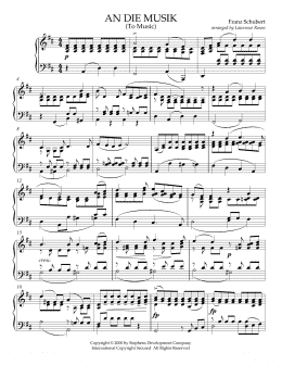 page one of An Die Musik (To Music) (arr. Lawrence Rosen) (Piano Solo)
