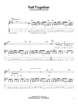 page one of Fall Together (Guitar Tab)