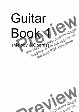 page one of GUITAR BOOK 1