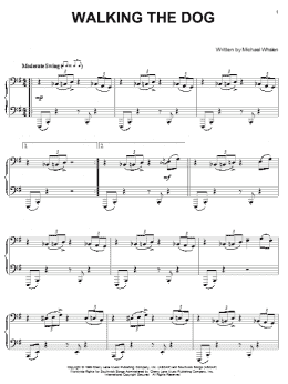 page one of Walking The Dog (Piano Solo)