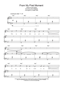 page one of From My First Moment (Piano, Vocal & Guitar Chords)