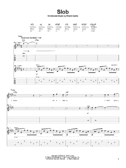 page one of Slob (Guitar Tab)