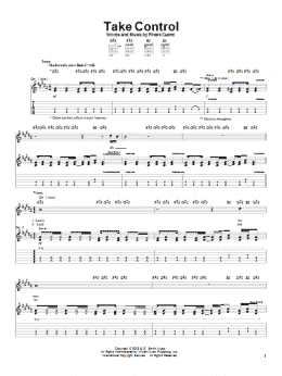page one of Take Control (Guitar Tab)