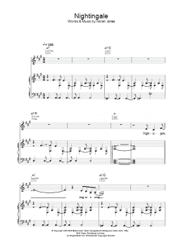 page one of Nightingale (Piano, Vocal & Guitar Chords)