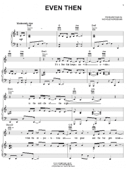 page one of Even Then (Piano, Vocal & Guitar Chords (Right-Hand Melody))