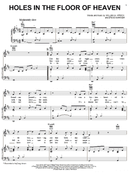 page one of Holes In The Floor Of Heaven (Piano, Vocal & Guitar Chords (Right-Hand Melody))