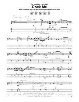page one of Rock Me (Guitar Tab)