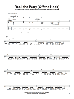 page one of Rock The Party (Off The Hook) (Guitar Tab)