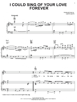 page one of I Could Sing Of Your Love Forever (Piano, Vocal & Guitar Chords (Right-Hand Melody))