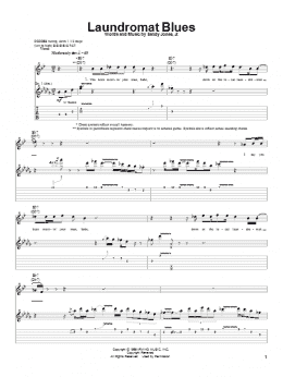 page one of Laundromat Blues (Guitar Tab)