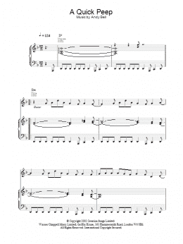 page one of A Quick Peep (Piano, Vocal & Guitar Chords)