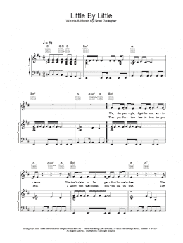 page one of Little By Little (Piano, Vocal & Guitar Chords)
