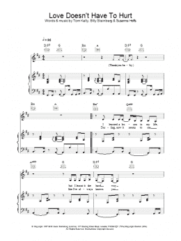 page one of Love Doesn't Have To Hurt (Piano, Vocal & Guitar Chords)
