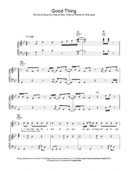 page one of Good Thing (Piano, Vocal & Guitar Chords)