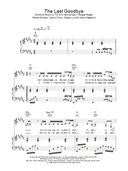 page one of The Last Goodbye (Piano, Vocal & Guitar Chords)