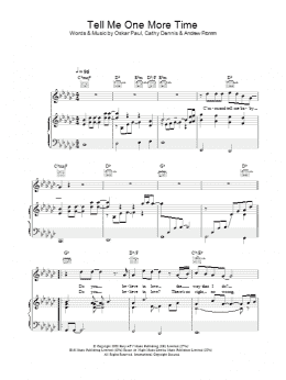 page one of Tell Me One More Time (Piano, Vocal & Guitar Chords)