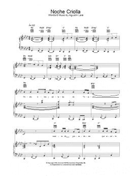 page one of Noche Criolla (Piano, Vocal & Guitar Chords)