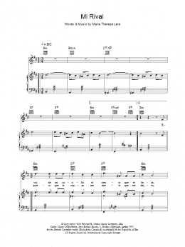 page one of Mi Rival (Piano, Vocal & Guitar Chords)