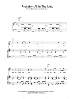 page one of (Probably) All In The Mind (Piano, Vocal & Guitar Chords)