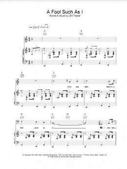 page one of (Now And Then There's) A Fool Such As I (Piano, Vocal & Guitar Chords)