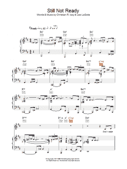 page one of Still Not Ready (Piano, Vocal & Guitar Chords)