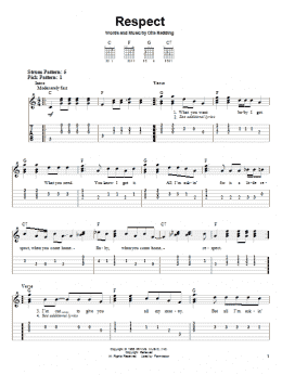 page one of Respect (Easy Guitar Tab)
