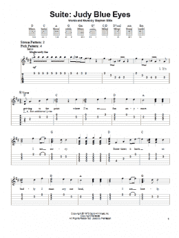 page one of Suite: Judy Blue Eyes (Easy Guitar)