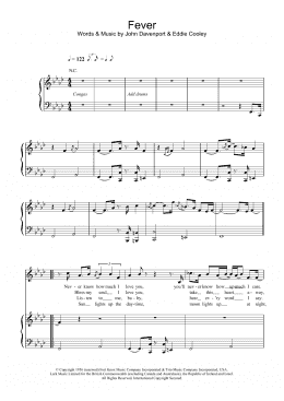 page one of Fever (Piano & Vocal)