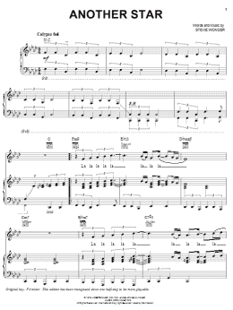 page one of Another Star (Piano, Vocal & Guitar Chords (Right-Hand Melody))