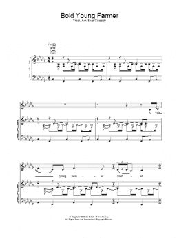 page one of Bold Young Farmer (Piano, Vocal & Guitar Chords)
