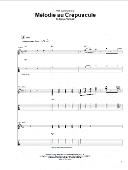 page one of Melodie Au Crepuscule (Guitar Tab)
