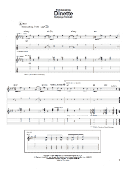 page one of Dinette (Guitar Tab)
